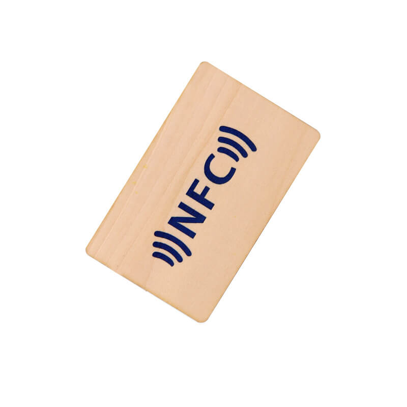 Adicional: Etiquetas NFC de madera reciclada hechas a medida (coste único)  - Tarjeta de visita digital - EKOQRD